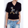 Γυναικεία μπλούζα Μαύρη "Daisy Duck" Cashmere Mix Disney