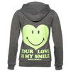 Γυναικεία Μπλούζα Φούτερ "Love Me & Smile" Smiley World