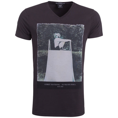 Мъжка тениска "Play Dog" Funky Buddha - bg.brands4all.com.gr - 4