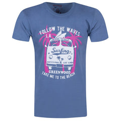 Мъжка тениска "Follow the Waves" Battery
