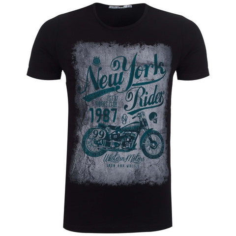 Мъжка тениска "New York Rider" Life Is Life