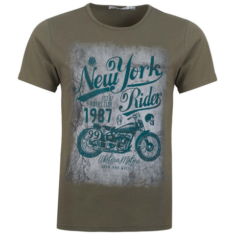 Мъжка тениска "New York Rider" Life Is Life