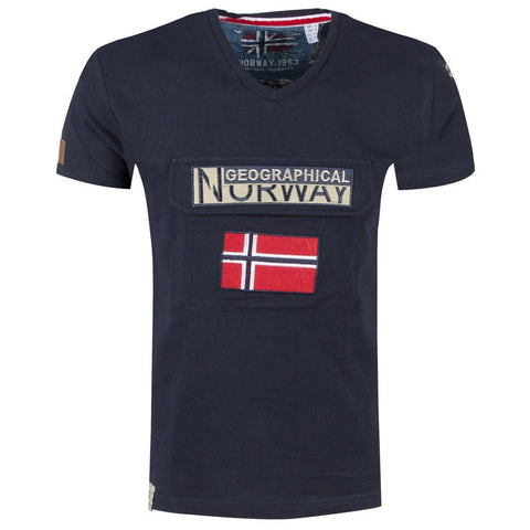 Мъжка тениска "Two Flags" Geographical Norway
