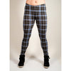 Γυναικείο καρό κολάν Μαύρο/Μπλε Legging Project