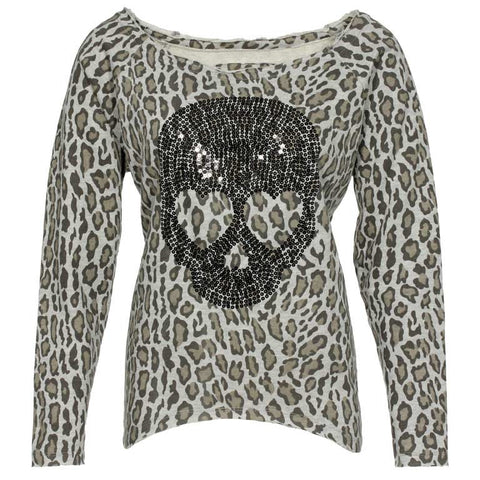 Γυναικεία Μπλούζα "Skull-Animal Print"Made With Love
