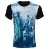 Ανδρικό T-shirt Μαύρο "Freedom NY" So Fashion  <b>ΣΤΕΝΗ ΓΡΑΜΜΗ</b>