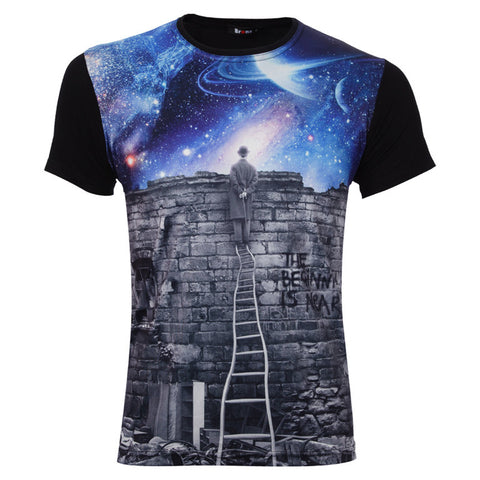 Ανδρικό T-shirt μαύρο "The Beginning is near" - Bronx