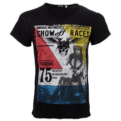 Ανδρικό T-shirt "Show of races" Μαύρο - Bronx