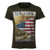 Ανδρικό T-shirt "NEW YORK" Bronx <b>ΣΤΕΝΗ ΓΡΑΜΜΗ</b>