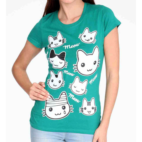 Γυναικείο T-shirt ''Meow Kitty'' What's Today