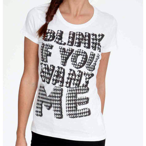 Γυναικείο T-shirt ''Blink Me'' What's Today