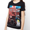Γυναικείο T-shirt Μαύρο British Flag"Peanuts"