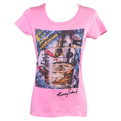 Γυναικείο T-shirt ρόζ ''Glass'' Keny Scharf