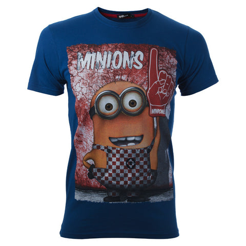 Ανδρικό T-shirt Μπλέ " MINIONS"