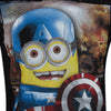 Ανδρικό T-shirt "Captain America" Μαύρο Minions <b>ΣΤΕΝΗ ΓΡΑΜΜΗ</b>