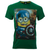 Ανδρικό T-shirt "Captain America" Πράσινο Minions