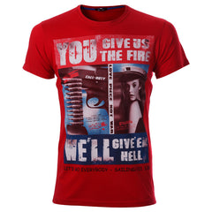 Ανδρικό T-shirt Κόκκινο "Call Dutty" - Bronx