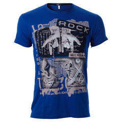 Ανδρικό T-shirt Μπλέ "Rock" - So