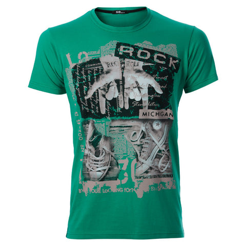 Ανδρικό T-shirt Πράσινο "Rock" - So