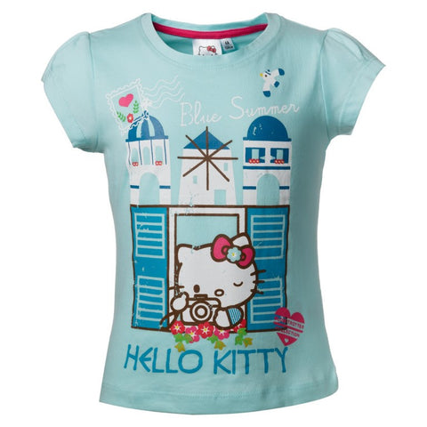 Παιδικό T-shirt "Blue Summer" Hello Kitty