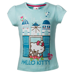 Παιδικό T-shirt "Blue Summer" Hello Kitty