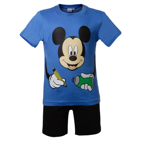 Σετ παιδική πυτζάμα "Mickey" Μπλε/Μαύρο Disney