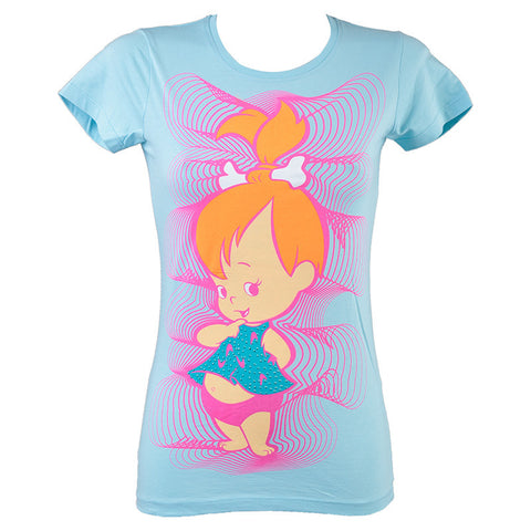 Γυναικείο T-shirt θαλασσί "Flinstones" Baby