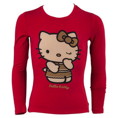 Παιδική μπλούζα μακρύ μανίκι Κόκκινη Hello Kitty