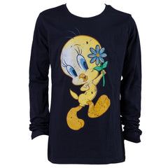 Παιδική μπλούζα μακρύ μανίκι Σκούρο Μπλε ''Tweety''