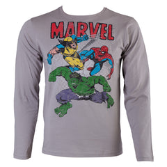 Παιδική μπλούζα μακρύ μανίκι "Spiderman,Hulk, Wolverine" Marvel