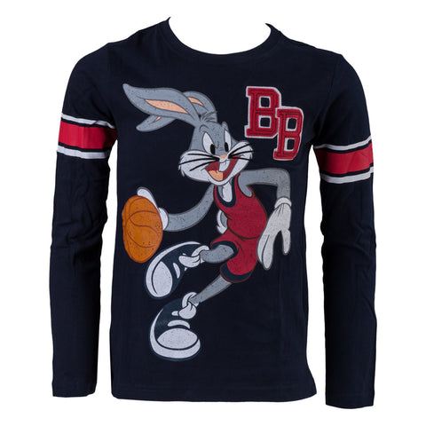 Παιδική μπλούζα μακρύ μανίκι "Bugs Bunny" Σκούρο Μπλε Looney Tunes