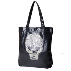 Γυναικεία Shopping Bag Με Νεκροκεφαλή 
