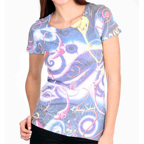 Γυναικείο T-shirt Μπλε Keny Scharf